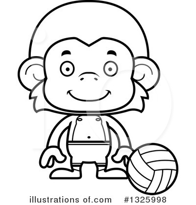 Royalty-Free (RF) Monkey Clipart Illustration by Cory Thoman - Stock Sample #1325998