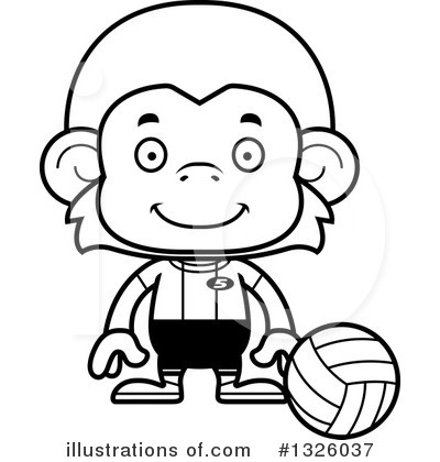 Royalty-Free (RF) Monkey Clipart Illustration by Cory Thoman - Stock Sample #1326037