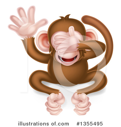 Monkey Clipart #1355495 by AtStockIllustration