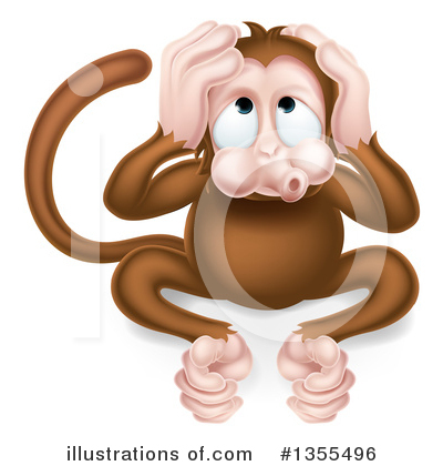 Royalty-Free (RF) Monkey Clipart Illustration by AtStockIllustration - Stock Sample #1355496