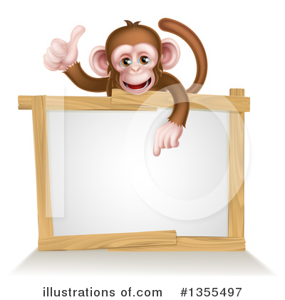 Monkey Clipart #1355497 by AtStockIllustration
