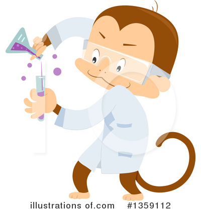 Royalty-Free (RF) Monkey Clipart Illustration by BNP Design Studio - Stock Sample #1359112