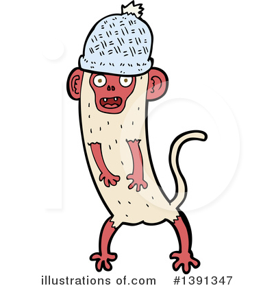 Royalty-Free (RF) Monkey Clipart Illustration by lineartestpilot - Stock Sample #1391347