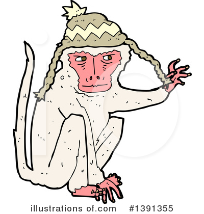 Royalty-Free (RF) Monkey Clipart Illustration by lineartestpilot - Stock Sample #1391355