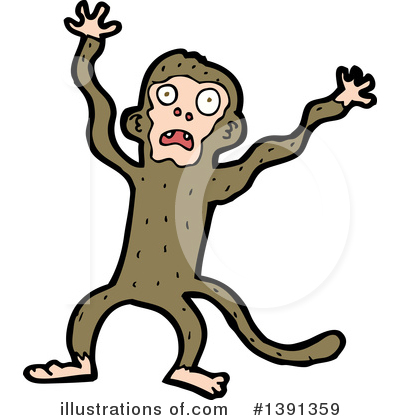 Royalty-Free (RF) Monkey Clipart Illustration by lineartestpilot - Stock Sample #1391359