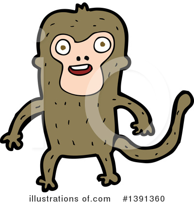 Royalty-Free (RF) Monkey Clipart Illustration by lineartestpilot - Stock Sample #1391360