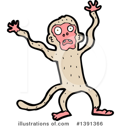 Royalty-Free (RF) Monkey Clipart Illustration by lineartestpilot - Stock Sample #1391366