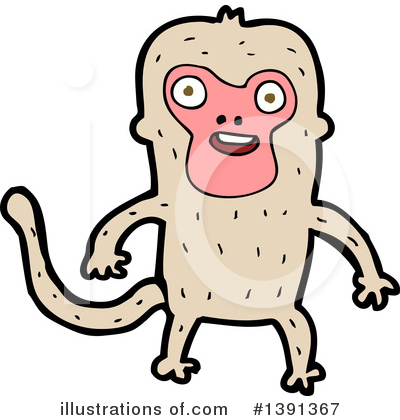 Royalty-Free (RF) Monkey Clipart Illustration by lineartestpilot - Stock Sample #1391367