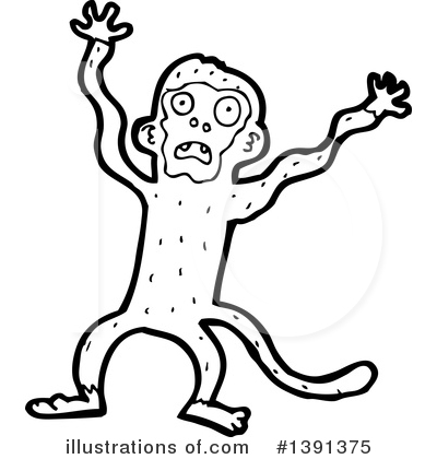 Royalty-Free (RF) Monkey Clipart Illustration by lineartestpilot - Stock Sample #1391375