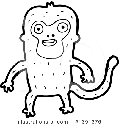 Royalty-Free (RF) Monkey Clipart Illustration by lineartestpilot - Stock Sample #1391376