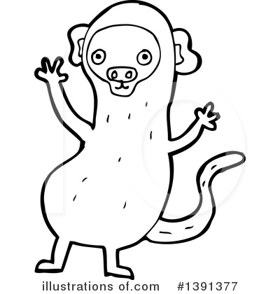 Royalty-Free (RF) Monkey Clipart Illustration by lineartestpilot - Stock Sample #1391377