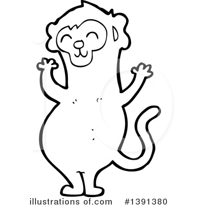 Royalty-Free (RF) Monkey Clipart Illustration by lineartestpilot - Stock Sample #1391380
