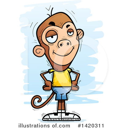 Royalty-Free (RF) Monkey Clipart Illustration by Cory Thoman - Stock Sample #1420311