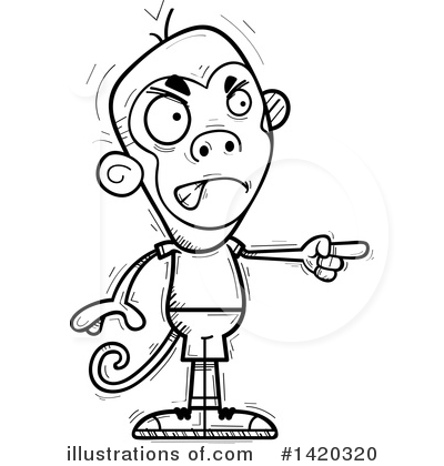 Royalty-Free (RF) Monkey Clipart Illustration by Cory Thoman - Stock Sample #1420320