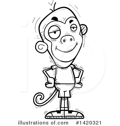 Royalty-Free (RF) Monkey Clipart Illustration by Cory Thoman - Stock Sample #1420321