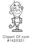 Monkey Clipart #1420321 by Cory Thoman