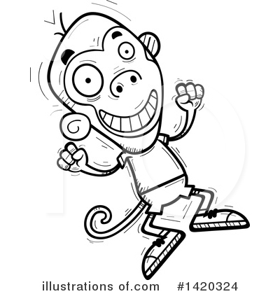 Royalty-Free (RF) Monkey Clipart Illustration by Cory Thoman - Stock Sample #1420324