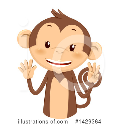Monkey Clipart #1429364 by BNP Design Studio