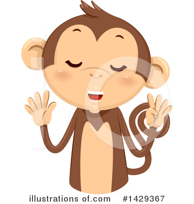 Monkey Clipart #1429367 by BNP Design Studio