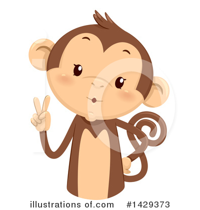 Monkey Clipart #1429373 by BNP Design Studio