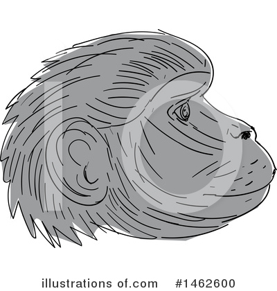 Royalty-Free (RF) Monkey Clipart Illustration by patrimonio - Stock Sample #1462600