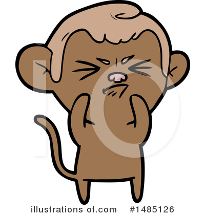 Royalty-Free (RF) Monkey Clipart Illustration by lineartestpilot - Stock Sample #1485126