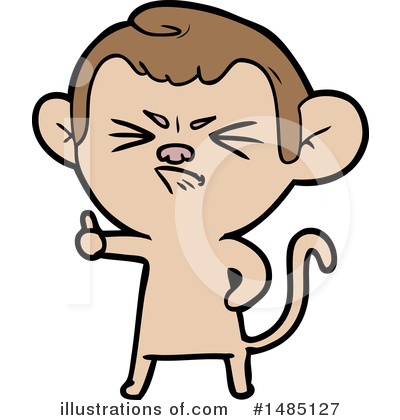 Royalty-Free (RF) Monkey Clipart Illustration by lineartestpilot - Stock Sample #1485127