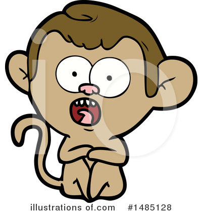 Royalty-Free (RF) Monkey Clipart Illustration by lineartestpilot - Stock Sample #1485128