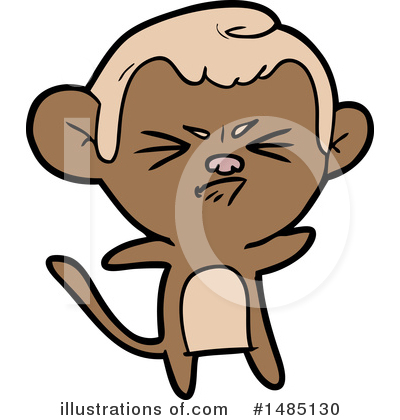 Royalty-Free (RF) Monkey Clipart Illustration by lineartestpilot - Stock Sample #1485130