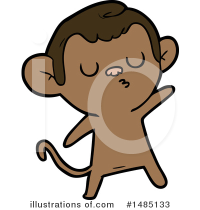 Royalty-Free (RF) Monkey Clipart Illustration by lineartestpilot - Stock Sample #1485133