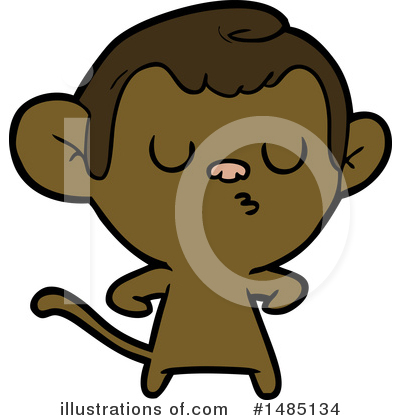 Royalty-Free (RF) Monkey Clipart Illustration by lineartestpilot - Stock Sample #1485134