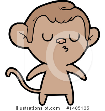 Royalty-Free (RF) Monkey Clipart Illustration by lineartestpilot - Stock Sample #1485135