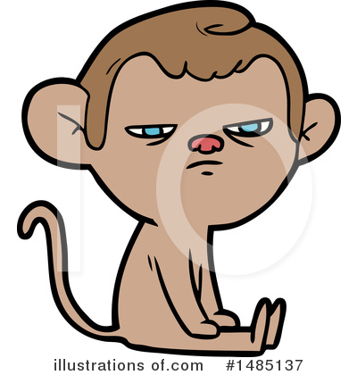 Royalty-Free (RF) Monkey Clipart Illustration by lineartestpilot - Stock Sample #1485137