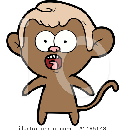 Royalty-Free (RF) Monkey Clipart Illustration by lineartestpilot - Stock Sample #1485143