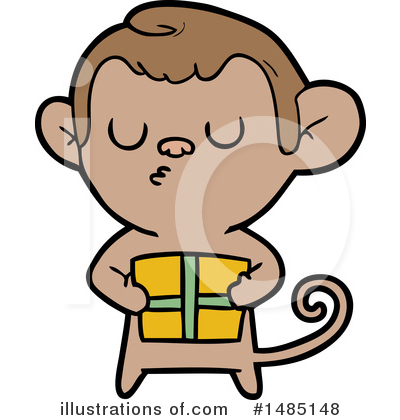 Royalty-Free (RF) Monkey Clipart Illustration by lineartestpilot - Stock Sample #1485148