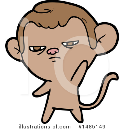 Royalty-Free (RF) Monkey Clipart Illustration by lineartestpilot - Stock Sample #1485149