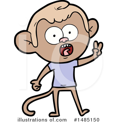 Royalty-Free (RF) Monkey Clipart Illustration by lineartestpilot - Stock Sample #1485150