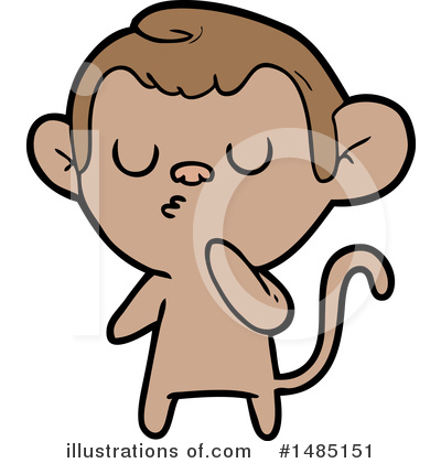 Royalty-Free (RF) Monkey Clipart Illustration by lineartestpilot - Stock Sample #1485151