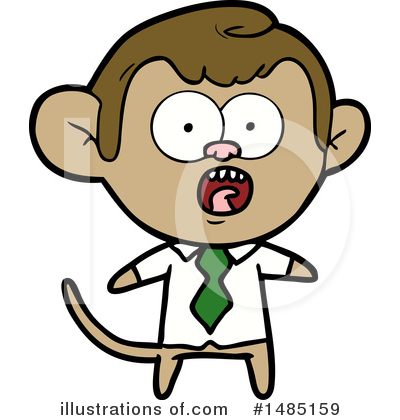 Royalty-Free (RF) Monkey Clipart Illustration by lineartestpilot - Stock Sample #1485159