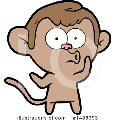 Royalty-Free (RF) Monkey Clipart Illustration by lineartestpilot - Stock Sample #1488393