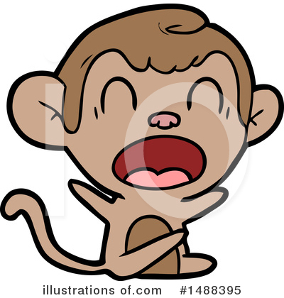 Royalty-Free (RF) Monkey Clipart Illustration by lineartestpilot - Stock Sample #1488395