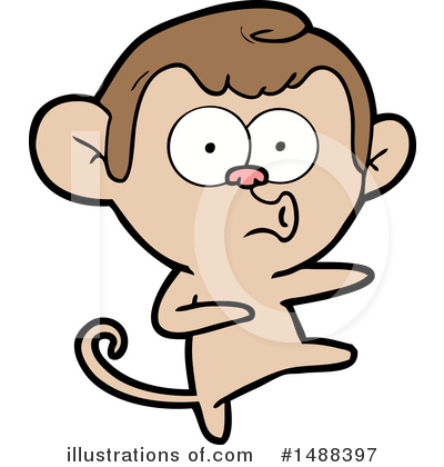 Royalty-Free (RF) Monkey Clipart Illustration by lineartestpilot - Stock Sample #1488397
