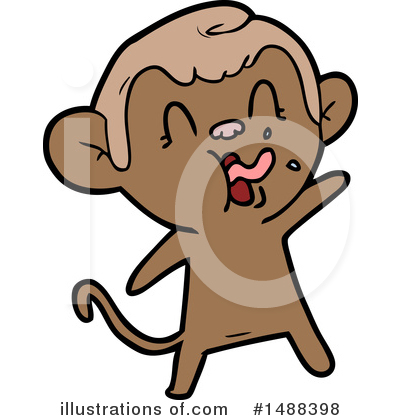 Royalty-Free (RF) Monkey Clipart Illustration by lineartestpilot - Stock Sample #1488398
