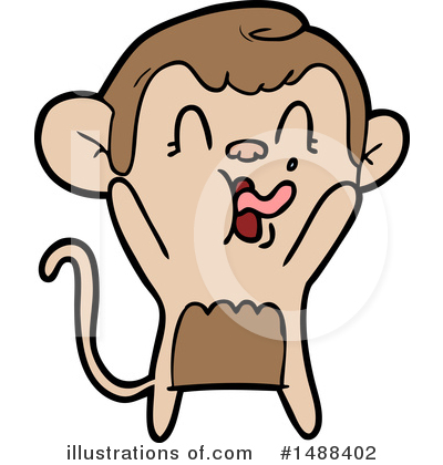 Royalty-Free (RF) Monkey Clipart Illustration by lineartestpilot - Stock Sample #1488402