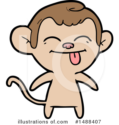 Royalty-Free (RF) Monkey Clipart Illustration by lineartestpilot - Stock Sample #1488407