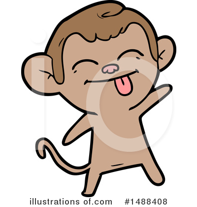 Royalty-Free (RF) Monkey Clipart Illustration by lineartestpilot - Stock Sample #1488408