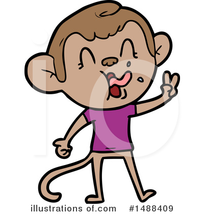 Royalty-Free (RF) Monkey Clipart Illustration by lineartestpilot - Stock Sample #1488409