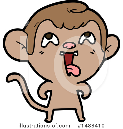 Royalty-Free (RF) Monkey Clipart Illustration by lineartestpilot - Stock Sample #1488410