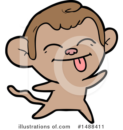 Royalty-Free (RF) Monkey Clipart Illustration by lineartestpilot - Stock Sample #1488411