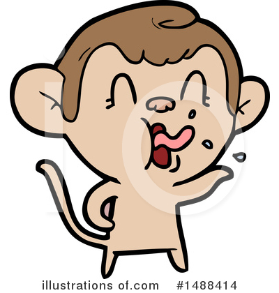 Royalty-Free (RF) Monkey Clipart Illustration by lineartestpilot - Stock Sample #1488414